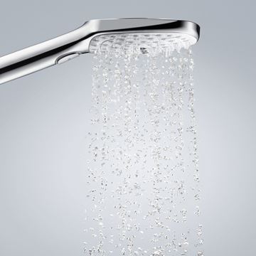 HANSGROHE RAINDANCE SELECT E 120 3JET sprchová souprava 3-dílná, ruční sprcha 120x120 mm, 3 proudy, hadice, držák, chrom 26720000 Obrázek - fotka