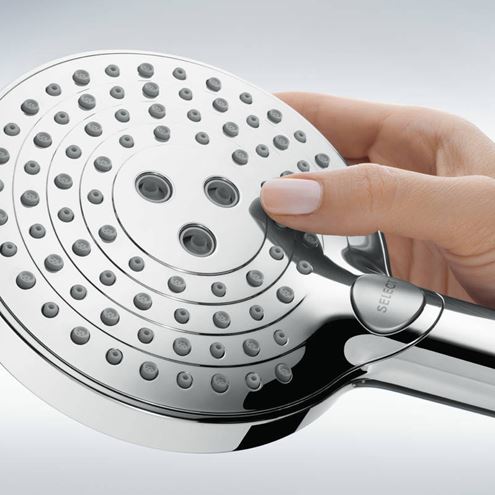 HANSGROHE RAINDANCE SELECT S 120 3JET sprchová souprava 3-dílná, ruční sprcha pr. 125 mm, 3 proudy, hadice, držák, chrom 26721000 Obrázek - fotka