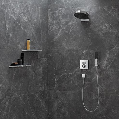 HANSGROHE RAINFINITY 100 1JET sprchová souprava 3-dílná, ruční sprcha 100x38 mm, hadice, držák, chrom 26857000 Obrázek - fotka