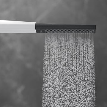 HANSGROHE RAINFINITY 1JET ruční sprcha 230 mm, černá/matná bílá 26866700 Obrázek - fotka