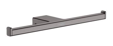HANSGROHE ADDSTORIS držák toaletního papíru, dvojitý, nástěnný, kartáčovaný černý chrom