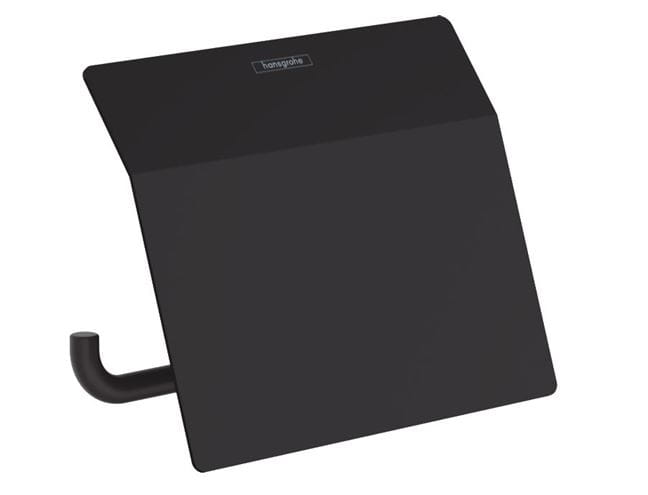 HANSGROHE ADDSTORIS držák toaletního papíru s krytem, nástěnný, matná černá 41753670 Obrázek - Hlavní obrázek