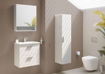 EASY PLUS nízká skříňka 35x35x145 cm, 1 dvířka, bílá 66166 Obrázek - fotka