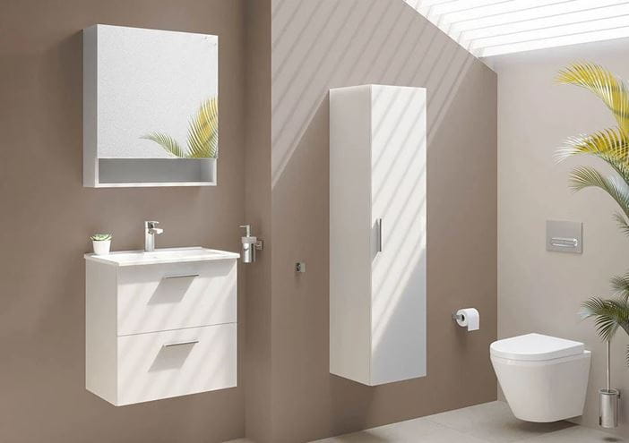 EASY PLUS nízká skříňka 35x35x145 cm, 1 dvířka, bílá 66166 Obrázek - fotka