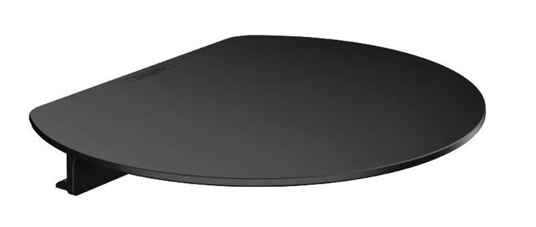 HANSGROHE WALLSTORIS police 200 mm, na lištu, matná černá 27915670 Obrázek - Hlavní obrázek