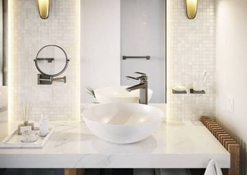 HANSGROHE ADDSTORIS kosmetické zrcátko 188 mm, zvětšovací, kartáčovaný černý chrom 41791340 Obrázek - fotka