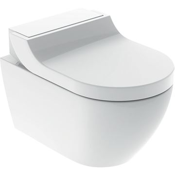 GEBERIT AQUACLEAN TUMA COMFORT závěsné WC s bidetovým sedátkem, SoftOpening, Rimless, KeraTect