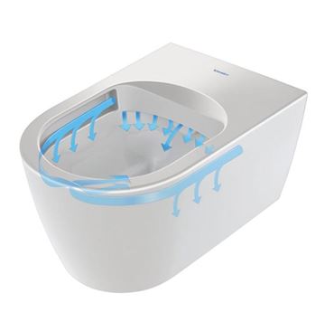 DURAVIT SENSOWASH SLIM závěsné WC, s bidetovým sedátkem, SoftClose, Rimless 631000002004300 Obrázek - fotka