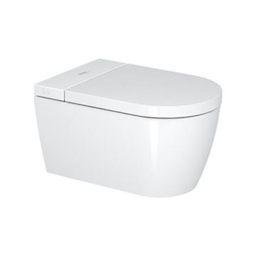 DURAVIT SENSOWASH STARCK F LITE závěsné WC compact, s bidetovým SoftClose sedátkem, Rimless splachování, HygieneGlaze
