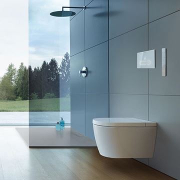 DURAVIT SENSOWASH STARCK F PLUS COMPACT závěsné WC s bidetovým sedátkem, Rimless, Softclose, bílá 650000012004320 Obrázek - fotka