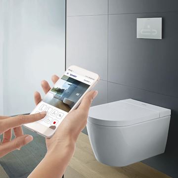 DURAVIT SENSOWASH STARCK F PLUS COMPACT závěsné WC s bidetovým sedátkem, Rimless, Softclose, bílá 650000012004320 Obrázek - fotka