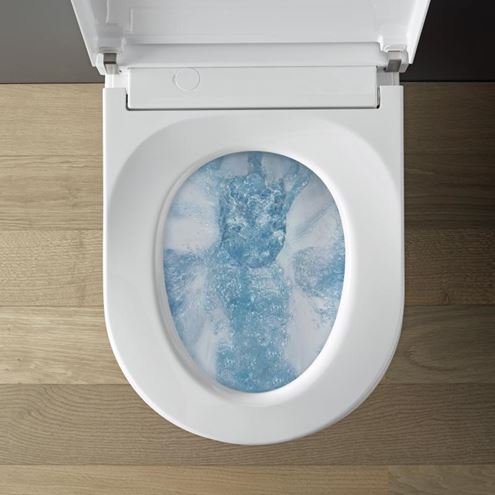DURAVIT SENSOWASH STARCK F PLUS COMPACT závěsné WC s bidetovým sedátkem, Rimless, Softclose, bílá 650000012004320 Obrázek - fotka