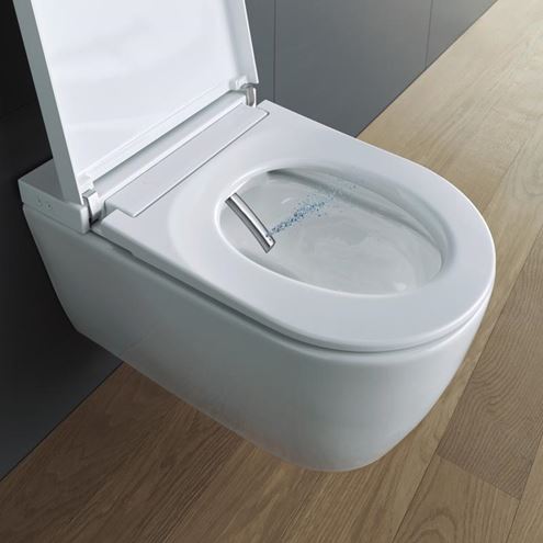 DURAVIT SENSOWASH STARCK F PLUS COMPACT závěsné WC s bidetovým sedátkem, Rimless, Softclose, bílá 650000012004320 Obrázek - fotka