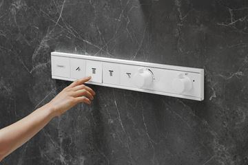HANSGROHE RAINSELECT podomítková termostatická baterie, pro 4 spotřebiče, matná bílá 15382700 Obrázek - fotka