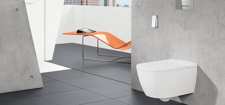 VILLEROY & BOCH VICLEAN sprchovací WC s bidetovým sedátkem, SoftClosing, DirectFlush, CeramicPlus, alpská bílá V0E100R1 Obrázek - fotka