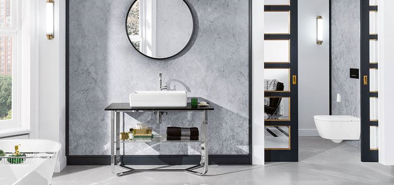 VILLEROY & BOCH VICLEAN sprchovací WC s bidetovým sedátkem, SoftClosing, DirectFlush, CeramicPlus, alpská bílá V0E100R1 Obrázek - fotka