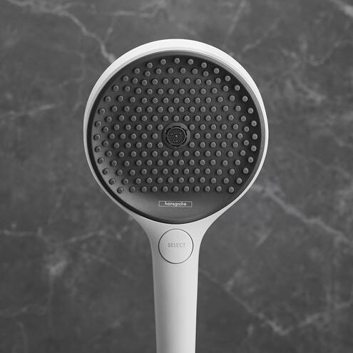 HANSGROHE RAINFINITY 3JET ruční sprcha pr. 130 mm, 3 proudy, EcoSmart, matná bílá 26865700 Obrázek - fotka