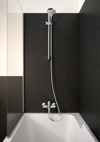 HANSGROHE CROMA SELECT E VARIO 3JET sprchová souprava 3-dílná, ruční sprcha 110x110 mm, 3 proudy, tyč, hadice, EcoSmart, bílá/chrom 26583400 Obrázek - fotka