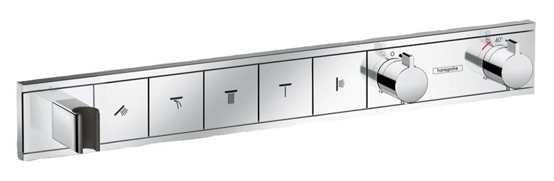 HANSGROHE RAINSELECT podomítková termostatická baterie, pro 5 spotřebičů, s držákem hadice, chrom 15358000 Obrázek - Hlavní obrázek