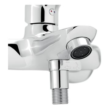NOVASERVIS TITANIA PURE vanová nástěnná baterie, s přepínačem, chrom 90320/1,0 Obrázek - fotka