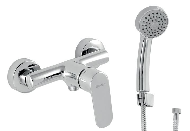 NOVASERVIS TITANIA COSMOS sprchový set s baterií, ruční sprcha, hadice, držák, chrom 90261,0 Obrázek - Hlavní obrázek