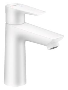 HANSGROHE TALIS E umyvadlová stojánková baterie, s odtokovou soupravou, EcoSmart, matná bílá