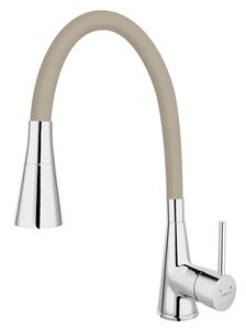 NOVASERVIS dřezová baterie, s flexi ramínkem a sprškou, béžová/chrom