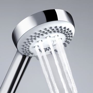 KLUDI LOGO 3S ruční sprcha pr. 96 mm, 3 proudy, chrom 6830005-00 Obrázek - fotka