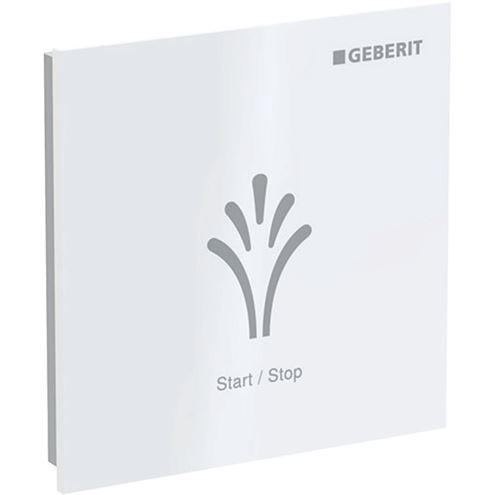 GEBERIT AQUACLEAN ovládací tlačítko splachování, pro elektronický bidet, senzorové, napájení z baterie, plast, bílá 147.044.00.1 Obrázek - Hlavní obrázek