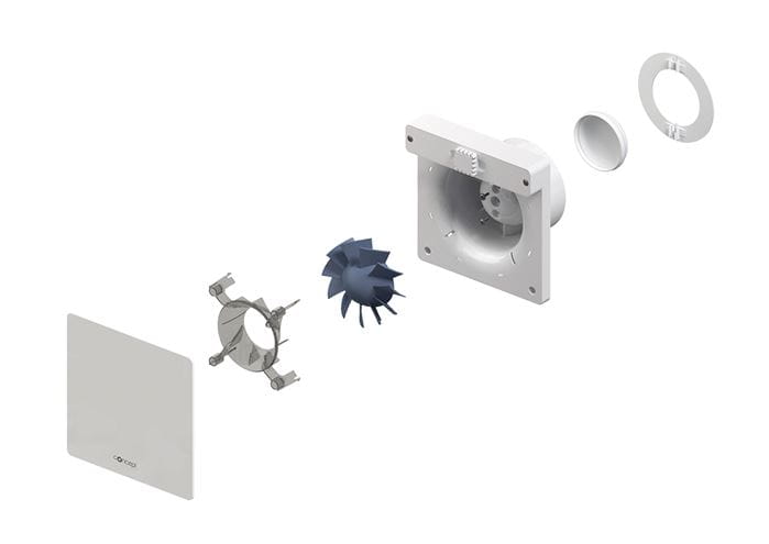 CONCEPT SILENZIO 100 VK axiální ventilátor 100 mm, nástěnný/stropní 11236 Obrázek - fotka