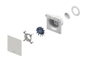 CONCEPT SILENZIO 100 VK axiální ventilátor 100 mm, nástěnný/stropní 11236 Obrázek - fotka