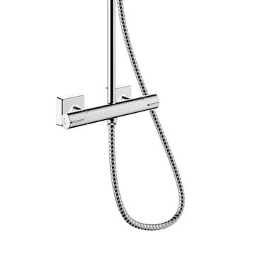 HANSGROHE VERNIS SHAPE SHOWERPIPE 230 sprchový set s termostatickou baterií, horní sprcha, ruční sprcha se 2 proudy, tyč, hadice, chrom 26286000 Obrázek - fotka