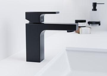 HANSGROHE VERNIS SHAPE umyvadlová stojánková baterie, s odtokovou soupravou, EcoSmart, matná černá 71561670 Obrázek - fotka