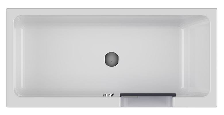GKI DUOSETRA vana 170x80 cm, s dvířky, se zástěnou a sedátkem, s odnímatelným panelem a rámem, akrylát DUOSETRA Obrázek - fotka