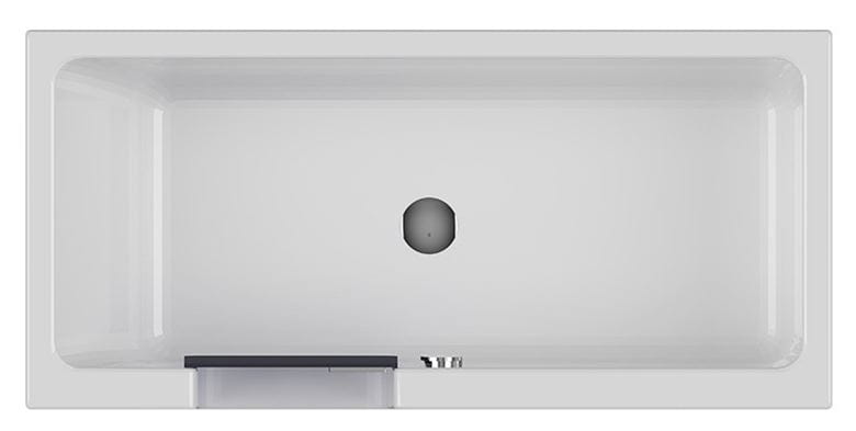 GKI DUOSETLA vana 170x80 cm, s dvířky, se zástěnou a sedátkem, s odnímatelným panelem a rámem, akrylát DUOSETLA Obrázek - fotka