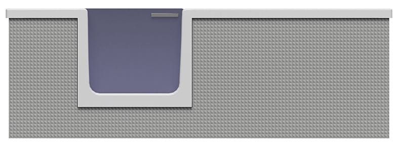 GKI DUOSETLF vana 170x80 cm, s dvířky, se zástěnou a sedátkem, s panelem pro obložení dlaždicemi, akrylát DUOSETLF Obrázek - fotka
