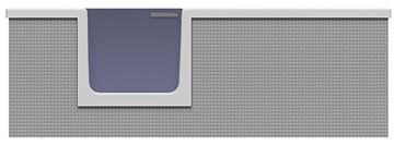 GKI DUOSETLF vana 170x80 cm, s dvířky, se zástěnou a sedátkem, s panelem pro obložení dlaždicemi, akrylát DUOSETLF Obrázek - fotka