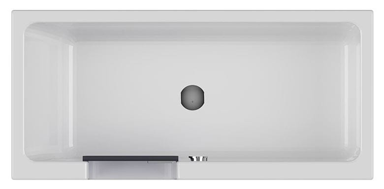 GKI DUOSETRF vana 170x80 cm, s dvířky, se zástěnou a sedátkem, s panelem pro obložení dlaždicemi, akrylát DUOSETRF Obrázek - fotka