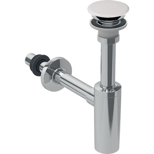 GEBERIT designový sifon k umyvadlu DN32, s převlečnou maticí 5/4 a výpustí, chrom 151.019.01.1 Obrázek - Hlavní obrázek
