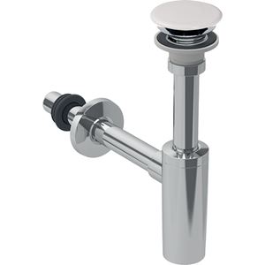GEBERIT designový sifon k umyvadlu DN32, s převlečnou maticí 5/4 a výpustí, chrom