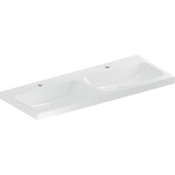 GEBERIT ICON LIGHT dvojumyvadlo 120 cm, se 2 otvory pro baterie, bez přepadu