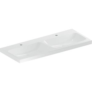 GEBERIT ICON LIGHT dvojumyvadlo 120 cm, se 2 otvory pro baterie, bez přepadu, KeraTect