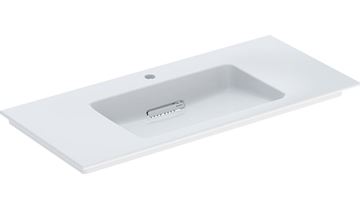 GEBERIT ONE umyvadlo 105 cm, s otvorem pro baterii a skrytým přepadem, KeraTect
