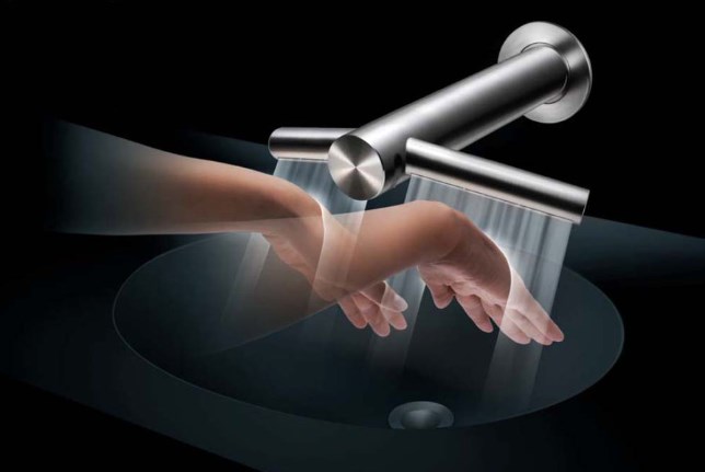 DYSON AIRBLADE WASH & DRY umyvadlová senzorová baterie, s vysoušečem rukou, napájení ze sítě, nerez 24526601 Obrázek - fotka