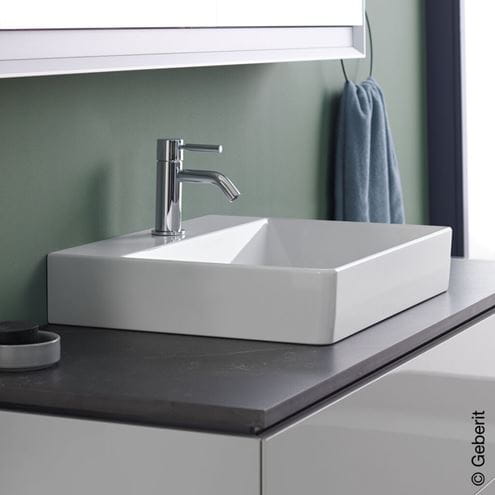 GEBERIT ONE umyvadlo 50 cm, s otvorem pro baterii, skrytý přepad, KeraTect 505.024.00.1 Obrázek - fotka