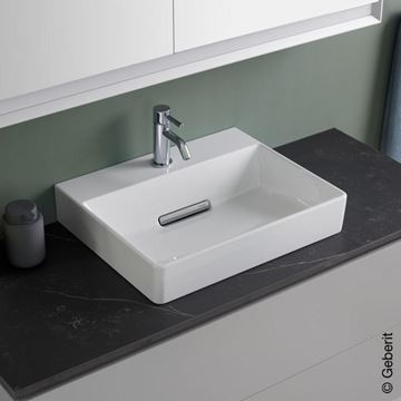 GEBERIT ONE umyvadlo 50 cm, s otvorem pro baterii, skrytý přepad, KeraTect 505.024.00.1 Obrázek - fotka
