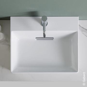 GEBERIT ONE umyvadlo 50 cm, s otvorem pro baterii, skrytý přepad, KeraTect 505.024.00.1 Obrázek - fotka