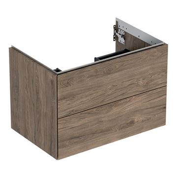 GEBERIT ONE skříňka pod umyvadlo 74x47x50, cm, 2 zásuvky, Push-open, ořech hickory