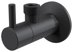 ALCA rohový ventil 1/2"x1/2", s filtrem, matná černá