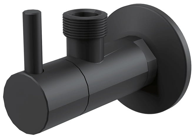 ALCA rohový ventil 1/2"x1/2", s filtrem, matná černá ARV003-BLACK Obrázek - Hlavní obrázek